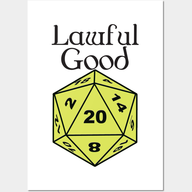 Lawful Good Alignment Wall Art by DennisMcCarson